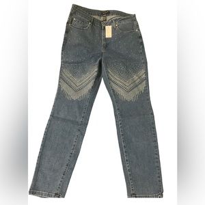 Ashley Stewart rhinestone jeans